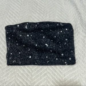 Starry crop tube top